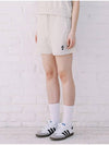 Woman Hank Logo Shorts Oatmeal - MACASITE - BALAAN 3