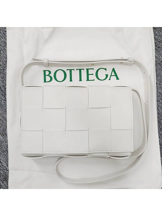 Intrecciato Cassette Cross Bag White - BOTTEGA VENETA - BALAAN 3