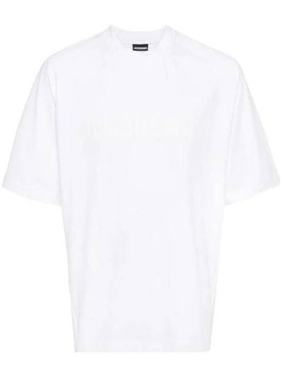 Le Typo Cotton Short Sleeve T-shirt White - JACQUEMUS - BALAAN 2