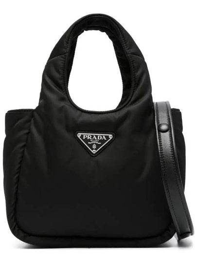 Soft Padded Re-Nylon Mini Bag Black - PRADA - BALAAN 2