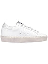 Hi Star White Metallic Silver Heel Tab Sneakers - GOLDEN GOOSE - BALAAN 5