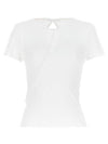 Twisted Short Sleeve T-Shirt White - HELMUT LANG - BALAAN 1