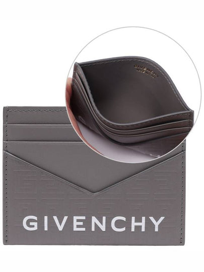 Logo G Cut 4G Card Wallet Grey - GIVENCHY - BALAAN 2