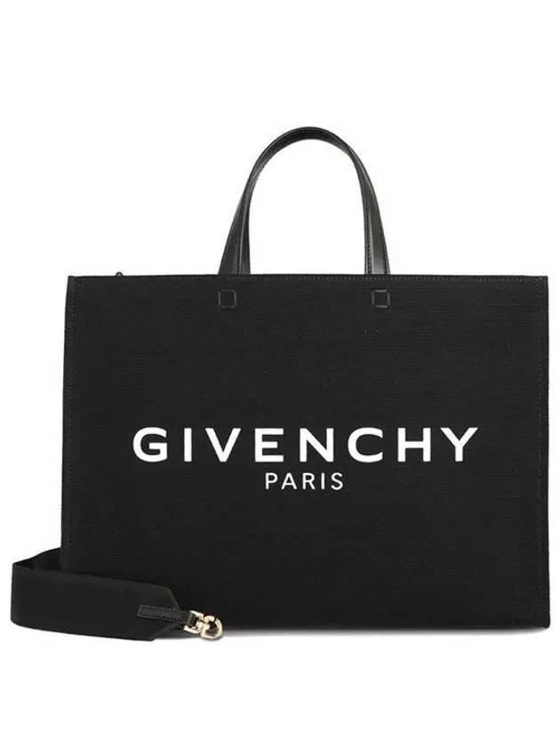 Canvas G Medium Tote Bag Black - GIVENCHY - BALAAN 2