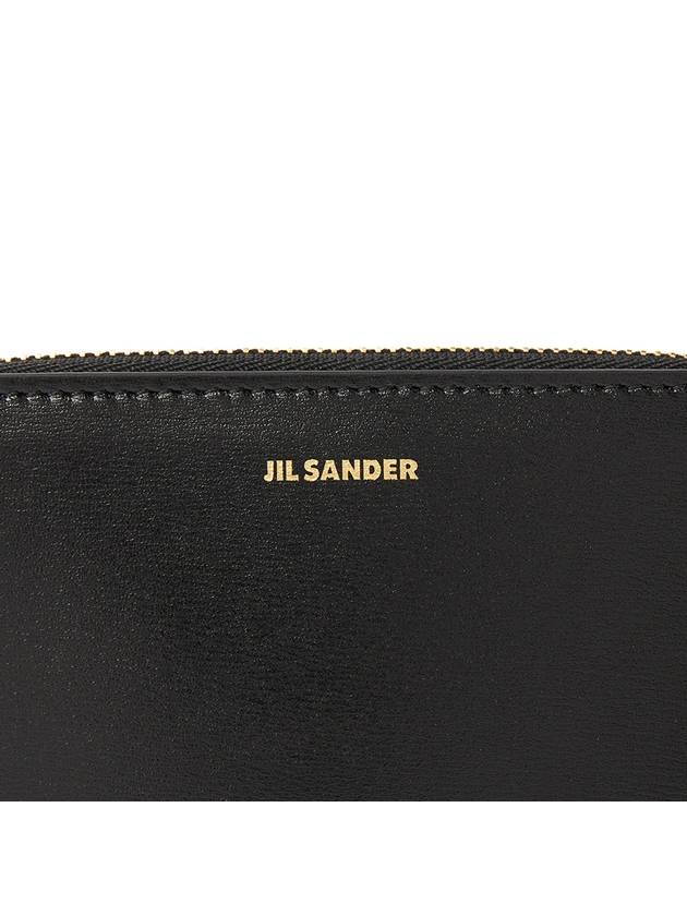 Around Zipper Leather Half Wallet Black - JIL SANDER - BALAAN 8