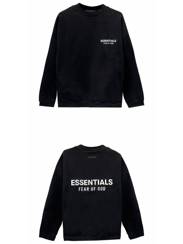 Essential Logo Fleece Crew Neck Sweatshirt Black Men s 192HO246260F 001 TJ - FEAR OF GOD - BALAAN 4