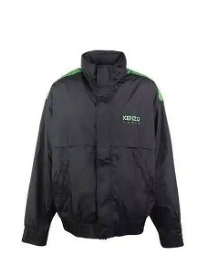 Men's Logo Print Track Jacket Black - KENZO - BALAAN 2