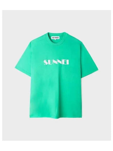 U Classic Logo Spray T Shirt Emerald Green SPRAYED - SUNNEI - BALAAN 1