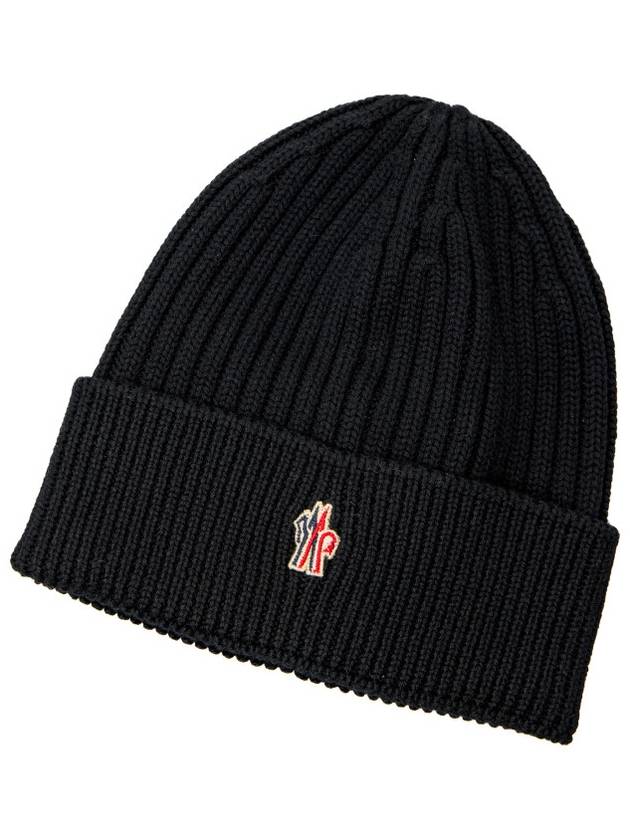 Grenoble rib knit wool beanie - MONCLER - BALAAN 2