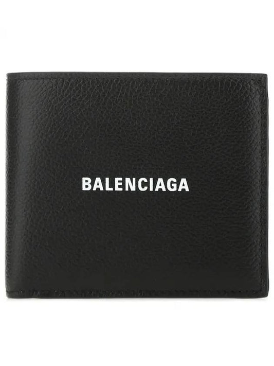 logo bifold wallet black - BALENCIAGA - BALAAN 1