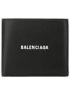 Logo Print Half Wallet Black - BALENCIAGA - BALAAN 1