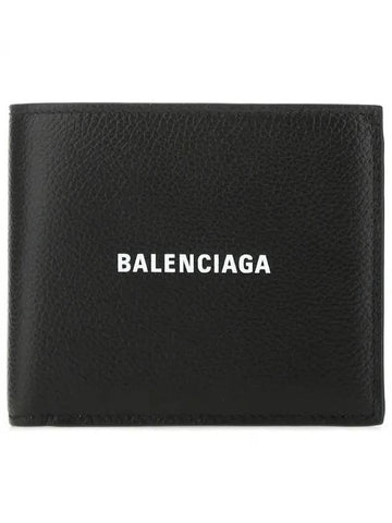 Logo Print Half Wallet Black - BALENCIAGA - BALAAN 1