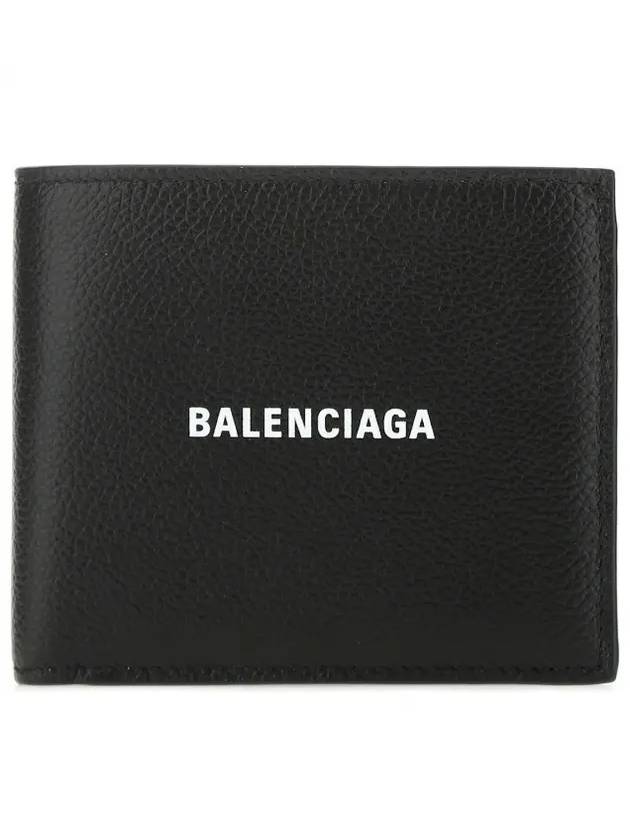 logo bifold wallet black - BALENCIAGA - BALAAN.