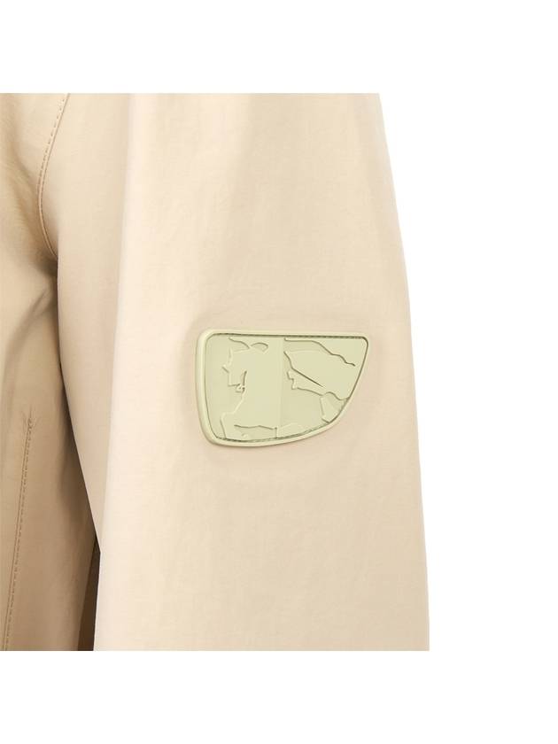 EKD Patch Darted Waist Nylon Parka Beige - BURBERRY - BALAAN 8