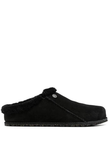 Zermatt Suede Slippers Black - BIRKENSTOCK - BALAAN 1