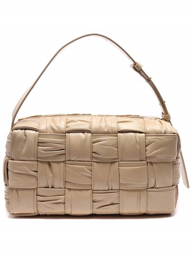 Brick Cassette Leather Shoulder Bag Beige - BOTTEGA VENETA - BALAAN 5