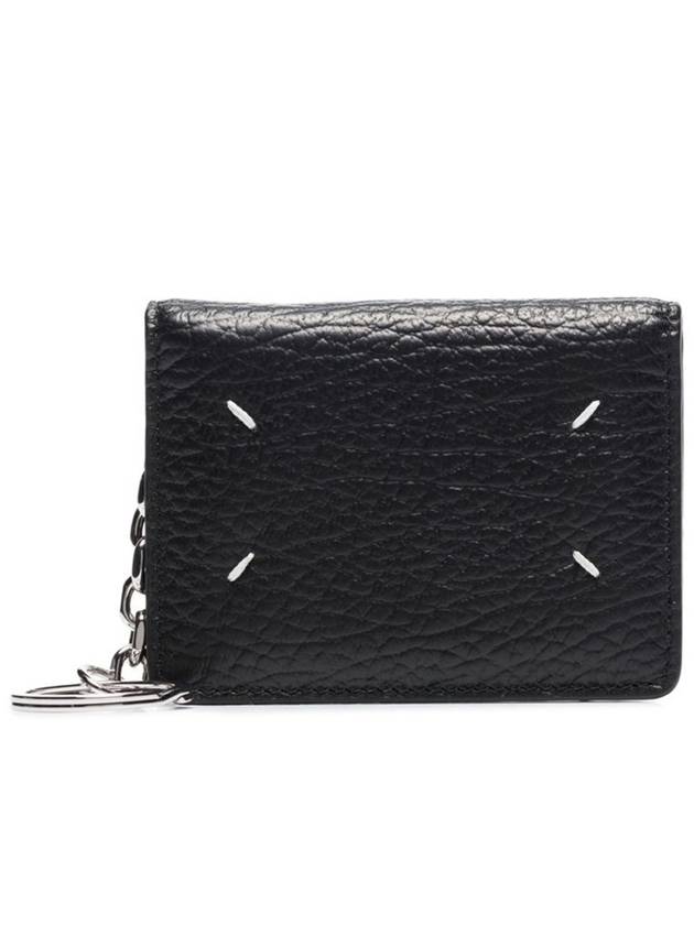 4 Stitch Keyring Card Wallet Black - MAISON MARGIELA - BALAAN 2