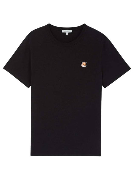 Fox Head Patch Classic Short Sleeve T-Shirt Black - MAISON KITSUNE - BALAAN 2
