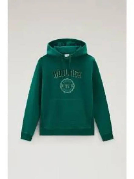 Organic Cotton Hoodie CFWOSW0212MRUT3290 6221 Logo 926106 - WOOLRICH - BALAAN 1