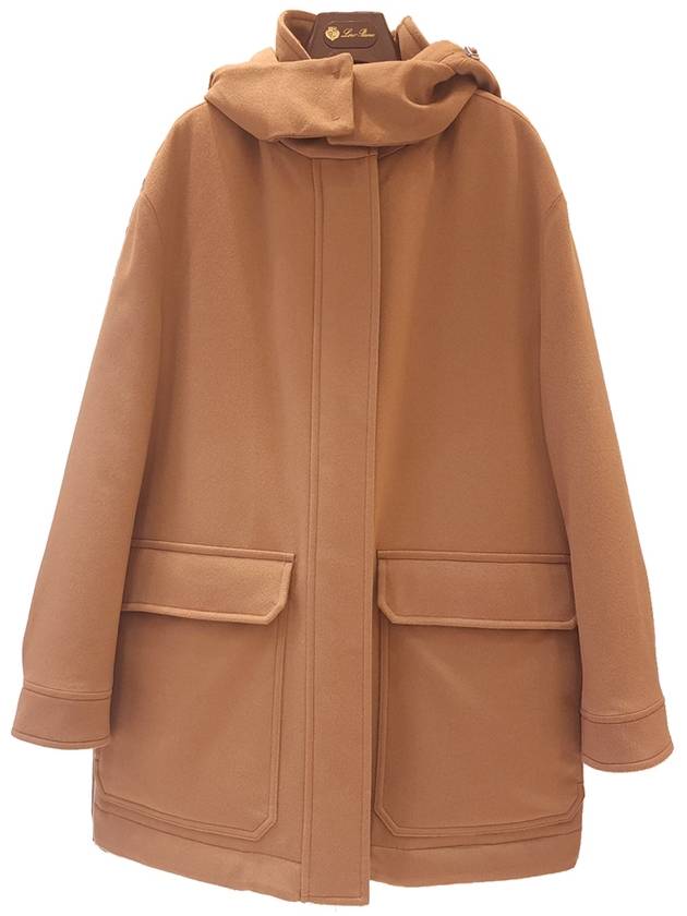 Women's Cashmere Hooded Safari Padding Camel FAM937 E01M - LORO PIANA - BALAAN 1