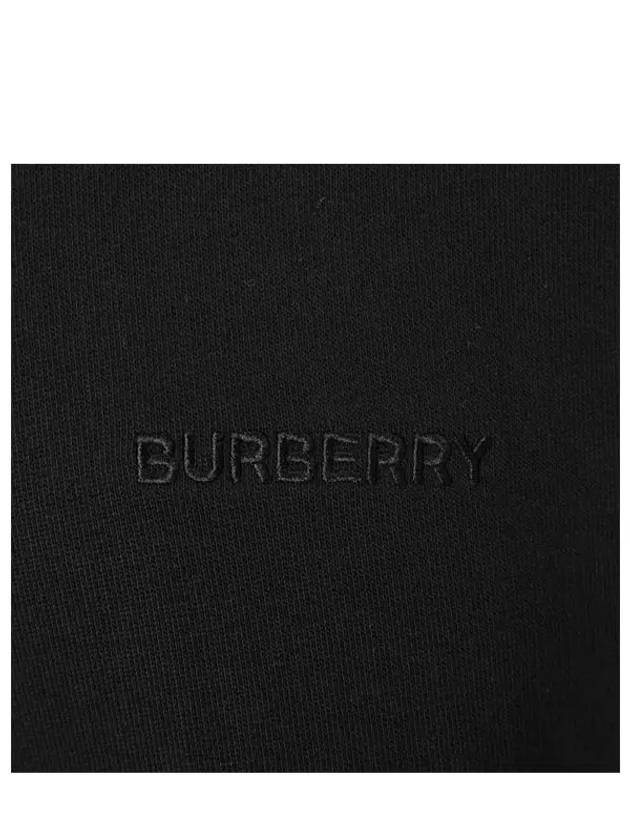 Check EDK Cotton Hoodie Black - BURBERRY - BALAAN 8