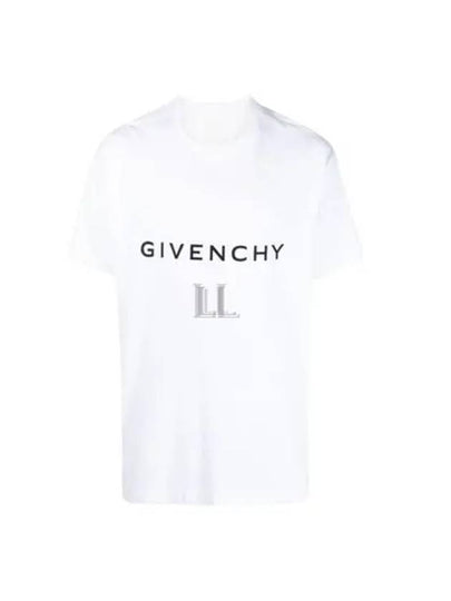 Logo Oversized Fit Cotton Short Sleeve T-Shirt White - GIVENCHY - BALAAN 2