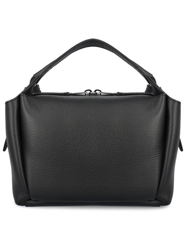 Logo Leather Mini Tote Bag Black - TOD'S - BALAAN 3