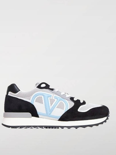 V Logo Face Low Top Sneakers - VALENTINO - BALAAN 2