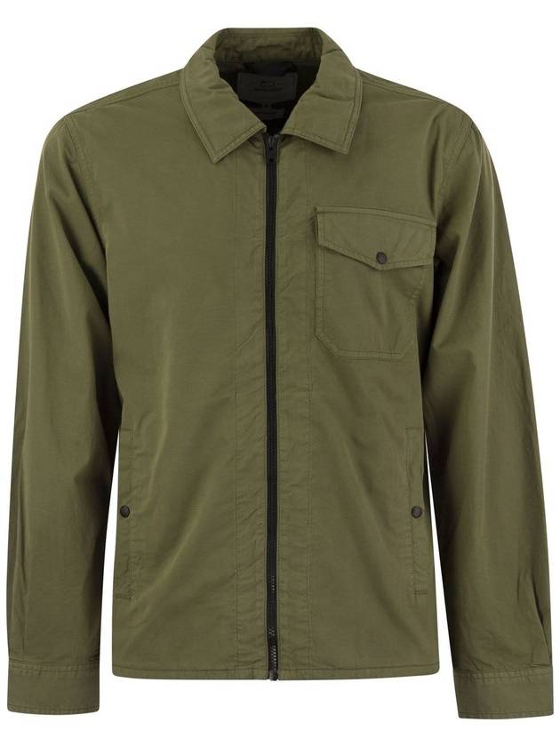 Garment-dyed shirt jacket in pure cotton - WOOLRICH - BALAAN 1