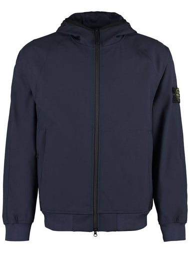 Soft Shell Technology Wappen Patch Track Jacket Navy - STONE ISLAND - BALAAN 1