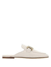 Metal Chain Leather Mule White - TOD'S - BALAAN 2