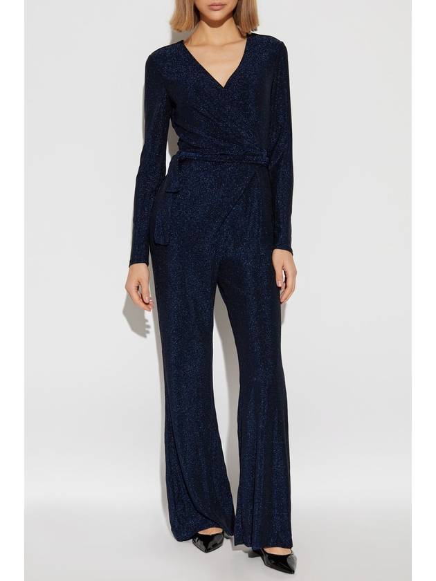 Diane Von Furstenberg Jumpsuit Cosima, Women's, Navy Blue - DIANE VON FURSTENBERG - BALAAN 3