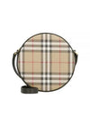 Lewis Check Pattern Round Cross Bag Beige - BURBERRY - BALAAN 2