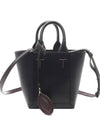 Double Up Leather Tote Bag Black - TOD'S - BALAAN 2