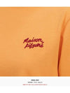 Handwriting Logo Cotton Short Sleeve T-Shirt Orange - MAISON KITSUNE - BALAAN 7