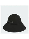 Logo Wide Bucket Hat Black - ADIDAS - BALAAN 1