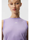 Hanna Logo Round Neck Sleeveless Sand Verbena - J.LINDEBERG - BALAAN 2