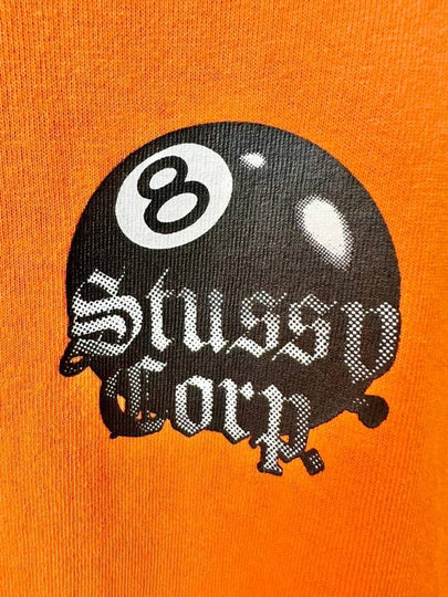 AU Australia 8 BALL CORP Slim Crop T Shirt ST1M0301 Coral Orange WOMENS AU10 M 12 L - STUSSY - BALAAN 2