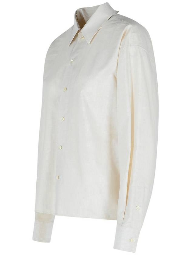 Mm6 Maison Margiela Ivory Cotton Shirt - MAISON MARGIELA - BALAAN 2