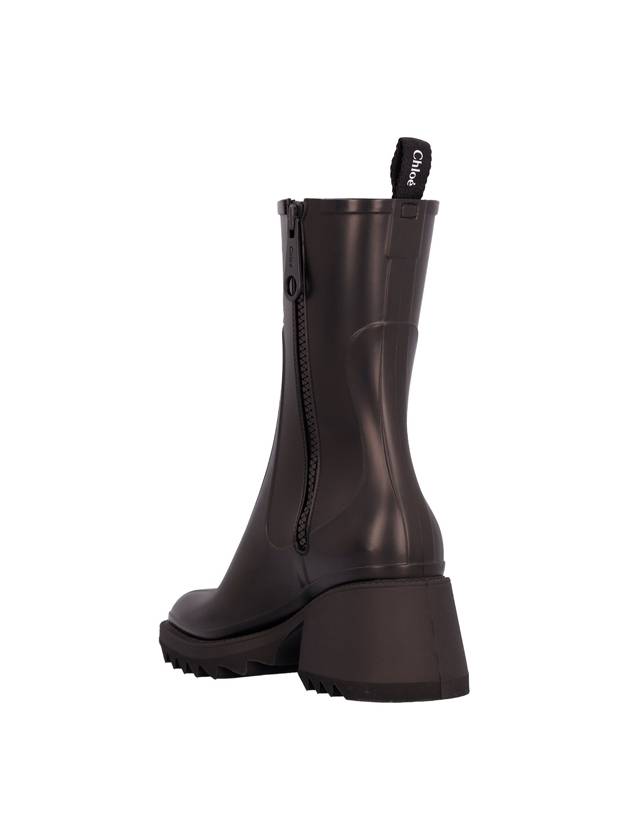 Betty Chunky Sole Rain Boots Black - CHLOE - BALAAN 4