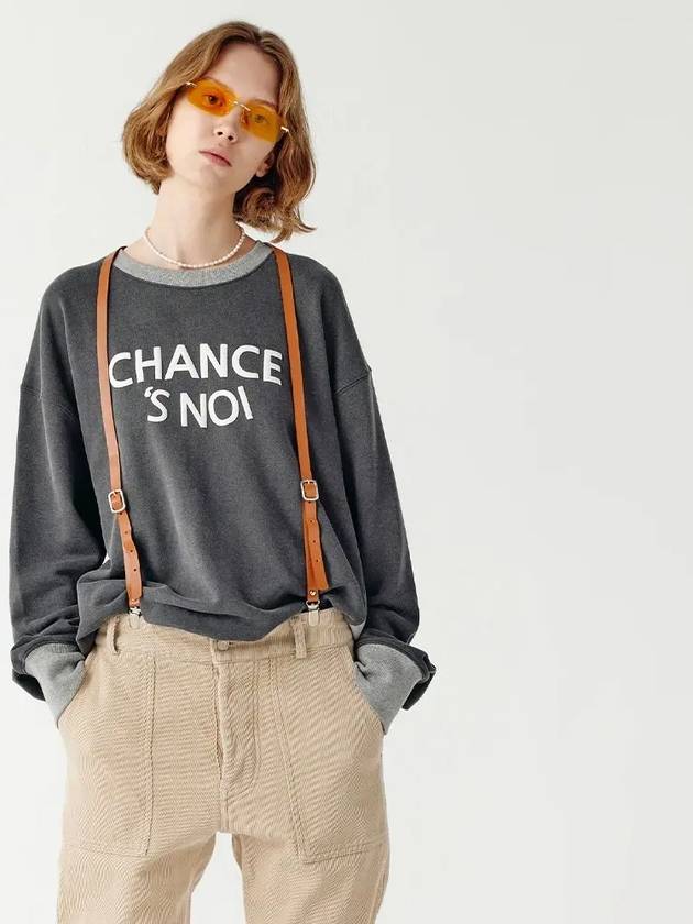 Unisex CHMXMTM Snowy Sweatshirt Mix Charcoal - CHANCE'S NOI - BALAAN 10