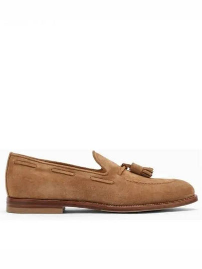 Tassel Decorated Suede Loafers Brown - BRUNELLO CUCINELLI - BALAAN 2