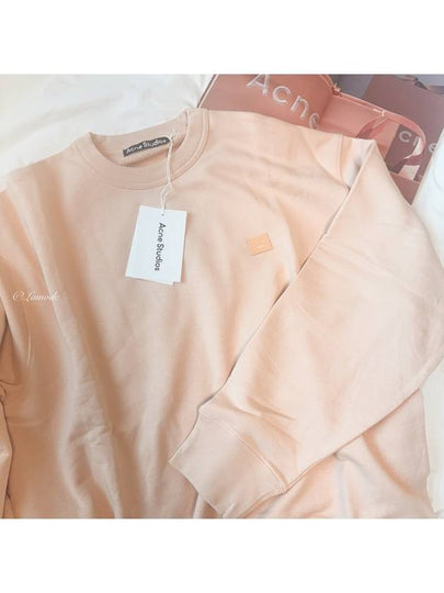 Face Patch Sweatshirt Powder Pink - ACNE STUDIOS - BALAAN 2