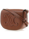 Folco Cuir Triomphe Calfskin Cross Bag Tan - CELINE - BALAAN 3