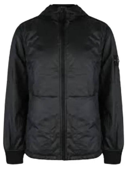 Compass Patch Hooded Jacket Black - STONE ISLAND - BALAAN 2