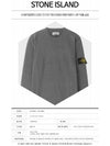 Men's Logo Wappen Crew Neck Knit Sweatshirt Grey - STONE ISLAND - BALAAN 3