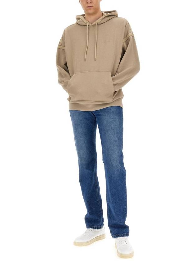 Hooded Sweatshirt N04HM514 V0J BEIGE - HELMUT LANG - BALAAN 3