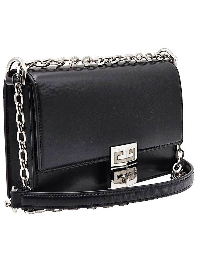 Givenchy BB50HEB15S001 Black 4G Chain Box Leather Small Shoulder Bag - GIVENCHY - BALAAN 3