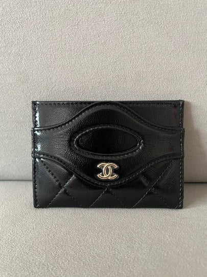 31 Card Slot Lambskin Black Gold AP3873 - CHANEL - BALAAN 2