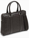 Intrecciato Leather Brief Case Brown - BOTTEGA VENETA - BALAAN 4